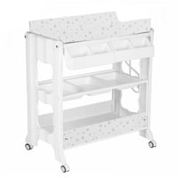 طاولة غيار مع مروش متحرك وادراج تخزين متعددة