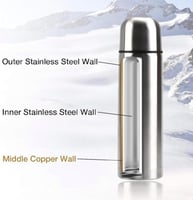 مطارة ماء استيل 500مل