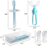 فرشاة أسنان مصنوعة من السيليكون الغذائي الطبي بنسب...