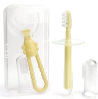 فرشاة أسنان مصنوعة من السيليكون الغذائي الطبي بنسب...