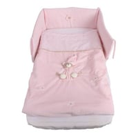 مفرش سرير أطفال فاخر - وردي