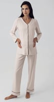 بجامة تركية من قطعتين- بيج