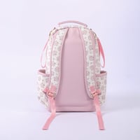 شنطة مواليد جلد أسباني- وردي