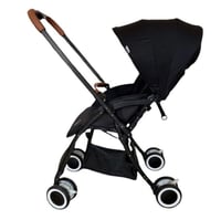 عربة أطفال 5 في1 خفيفة الوزن مع ظهر مائل ومظلة وقض...