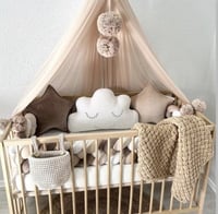 طقم 6 قطع ظفيرة حاجز داخلي لسرير الأطفال بنمط مضفر...