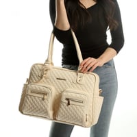 شنطة جلد أسباني قطعتين