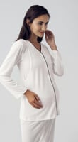 بجامة تركية من قطعتين- أبيض