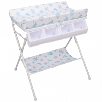 طاولة غيار مع مروش قابل للإزالة وأدراج تخزين متعدد...