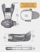 حامل اطفال 6 في 1 مقعد مريح من مومجارو مع ورك كامل...