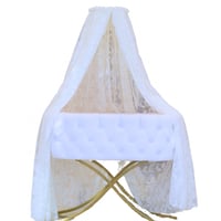 سرير استقبال مع ناموسيه ومخده