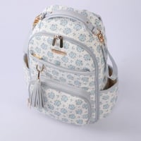 شنطة مواليد جلد أسباني-ازرق