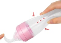 ملعقة طعام للأطفال مع كوب شفط ثابت، ملاعق أطفال مت...