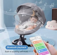 كرسي هزاز للأطفال البلوتوث الذكي-سرير هزاز كهربائي