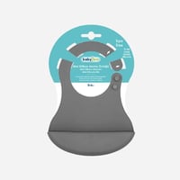 مريلة أو صداريه سيليكون بيبي جيم رمادي