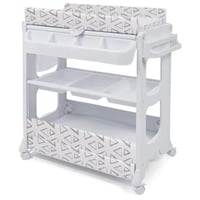 طاولة غيار مع مروش متحرك وادراج تخزين متعددة