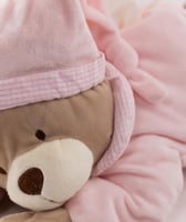 حامل مناديل دب - زهري