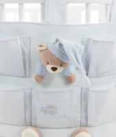 منظم للسرير / سرير - أزرق