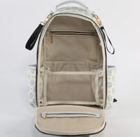 شنطة مواليد جلد أسباني-ازرق