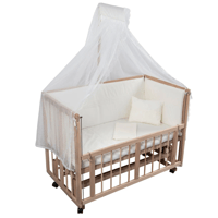 سرير هزاز وثابت خشب