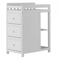 سرير أطفال مع دولاب تبديل وطاولة غيار