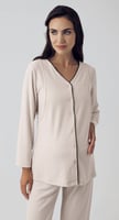 بجامة تركية من قطعتين- بيج
