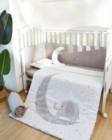 طقم سرير أطفال مكون من 6 قطع