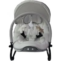 إلفي بيبي كرسي هزاز للأطفال مزود بموسيقى لون رمادي...