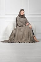 عباية قماش بلمسة حرير بتكسير كامل العباية