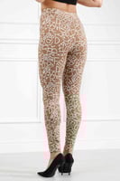 بنطال قطني سكيني بخصر مطاطي ومزين بنقشة بشكل أحرف...