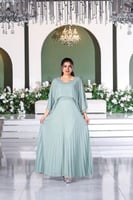 فستان سهرة بكسرات