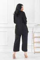 طقم كاجوال بأكمام وأزرار