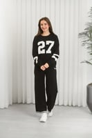 ترنج شتوي بأكمام طويلة وياقة مدورة