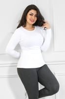 توب قطن بأكمام طويلة