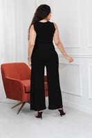 طقم نسائي من ثلاث قطع جاكيت متوسط الطول