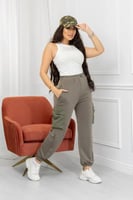 بنطال كاجوال نسائي كارجو بجيوب جانبية