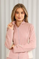 ترنج شتوي سحاب لونين بأكمام طويلة