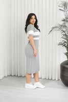 فستان ساده بأكمام متوسطه