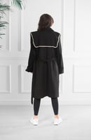 جاكيت شتوي كلاسيكي طويل يصل لأسفل الركبة مزدوج الص...