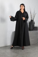 عباية كريب فاخر خطوط قيطان من الامام والخلف لف