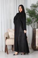 عباية قلاب قماش كريب الفاخر بلمعه من الجوانب نص كل...