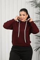 بلوفر شتوي نسائي كلاسيكي أنيق بأكمام وخصر مزموم وق...