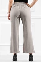 بنطال كاجوال نسائي بقصة واسعة واكسسوار على الخصر