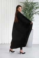 فروة شتوية طويلة مبطنة بالفرو من الداخل بلمعة من ا...