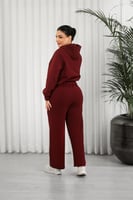 ترنج شتوي كاجوال سحاب بأكمام طويلة وقبعة