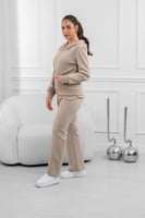 ترنج شتوي كاجوال سحاب بأكمام طويلة وقبعة