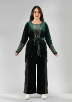 ترنج مخمل قطعتين