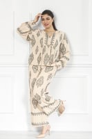 طقم منسق نسائي من قطعتين