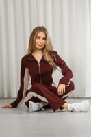 ترنج شتوي سحاب لونين بأكمام طويلة