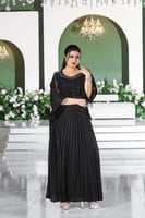 فستان سهرة بكسرات