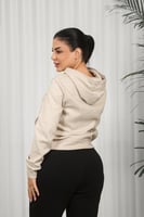 بلوفر شتوي نسائي كلاسيكي أنيق بأكمام وخصر مزموم وق...